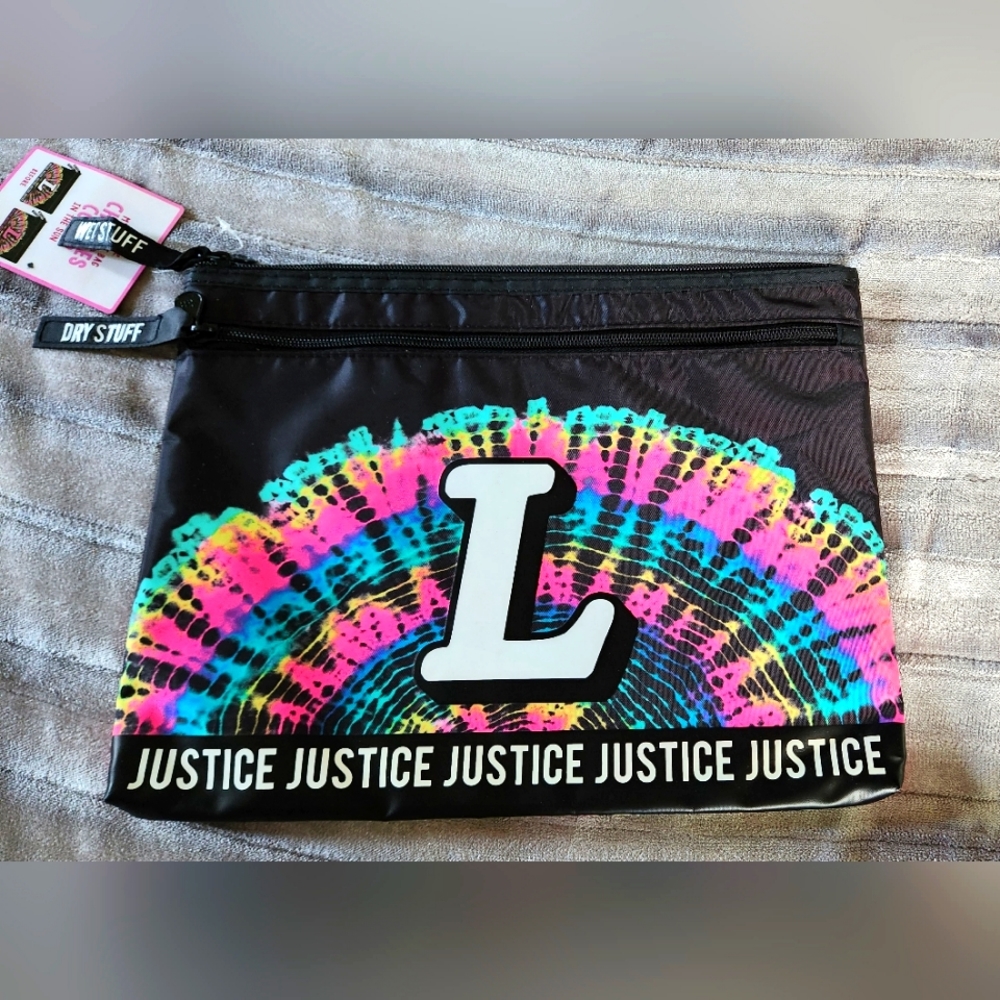 JUSTICE Girl Initial Color Change Bikini Bag